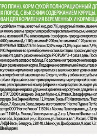 ВСЕ О ПОРОДЕ СОБАКИ PURINA PRO PLAN