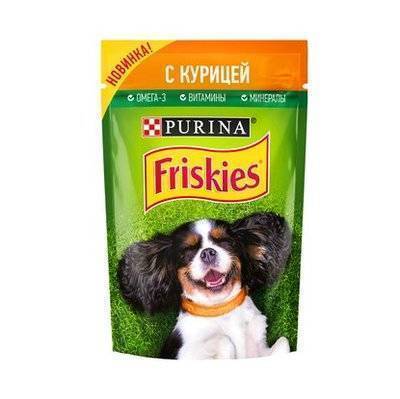 Влажный корм frisky chicken для собак 85г