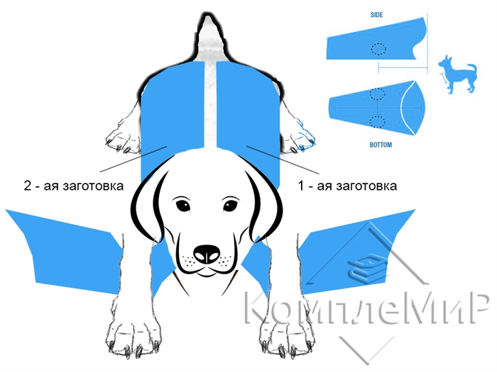 Выкройки одежды для собак-7