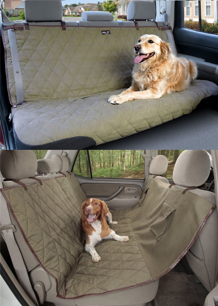 Solvit bed Deluxe чехол для сиденья собаки в автомобиле, в ассортименте, хаки, продукция Solvit