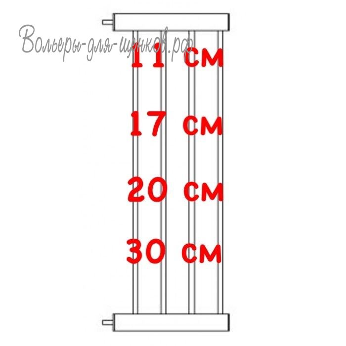 Dogland DG-11 и Crystal DG-11 внутренние перегородки высотой до 76 см, ассортимент, металл, цвет белый, деталь для Dogland