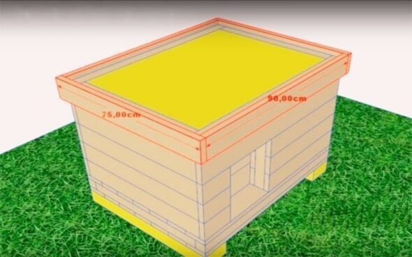 Домик для собаки своими руками: Инструкции по изготовлению досок, поддонов и картона