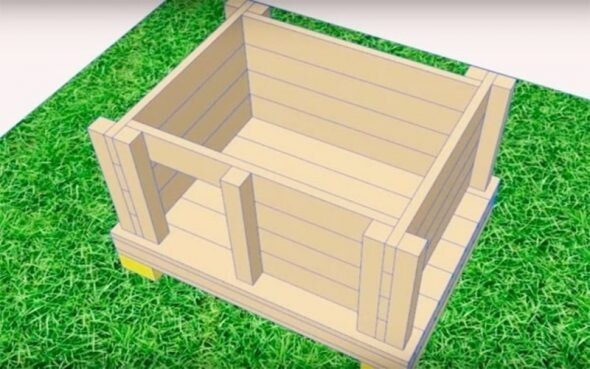 Домик для собаки своими руками: Инструкции по изготовлению досок, поддонов и картона